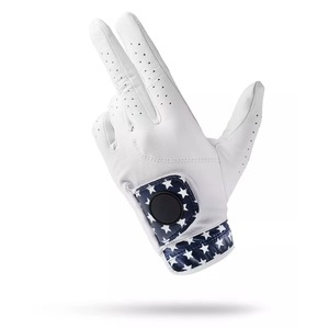Gants de golf pour hommes de haute qualité en cuir véritable Cabretta respirant et anti-humidité avec fermeture éclair, polybag toutes sports - Product Image 6