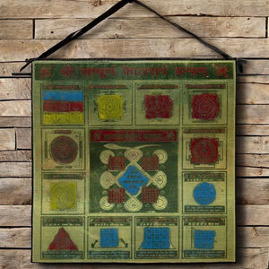 7,8 pulgadas Sampurna Kaalasarpayoga Dosh Nivaaran colgante de pared hecho a mano indio Yantra para regalar artículo de eliminación de Dosha - Product Image 1