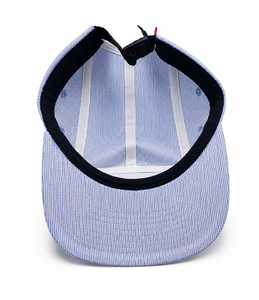 Custom Leather Patch 5 Panel Camper <b>Cap</b> Lightweight Stripe <b>Hat</b> <b>Flat</b> Brim Adjustable Cotton <b>Cap</b> OEM ODM Manufacturer - Product Image 4