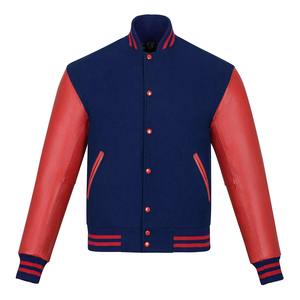 Fabricants fiables fournissent des vestes de baseball classiques de style Letterman, des designs modernes attrayants, logo sur le devant en toile, services OEM ODM. - Product Image 1