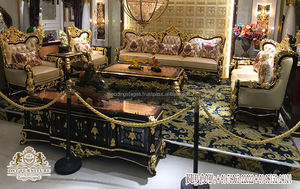 Ancient Brown Polish Teak Wood <b>7</b>-<b>Seater</b> Modern Living Room <b>Sofa</b> Set Royal Durable - Product Image 4