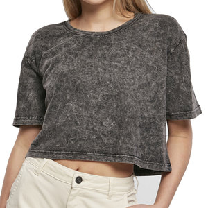 Top corto con logo personalizado para mujer, estilo acid wash, atuendos de invierno, top corto estilo biker, ropa de mujer, top corto acid wash para mujer - Product Image 4