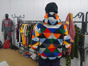 Men's Heavyweight Cotton <b>Oversize</b> for Puff Print <b>Hoodie</b> & Sweatshirt High Quality <b>Black</b> Line for Winter - Product Image 3