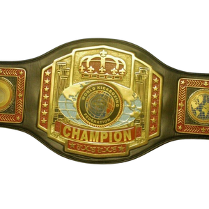 Cinturón de Campeón Mundial de Kickboxing de Alta Calidad con Corona Dorada y Diseño Global, Edición de Coleccionista de Títulos de Lucha Libre de Alta Calidad - Product Image 5