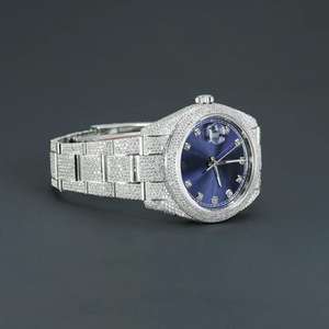 Personalized Custom Design Brown Dial Stainless Steel <b>Watch</b> for Men Lab Grown Diamonds Hip Hop Style <b>Mechanical</b> <b>Watches</b> - Product Image 3