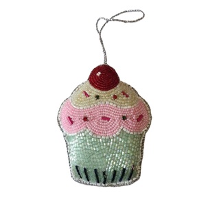 Trendy Beaded Keychain With Seed Beads Elegant Pattern Luxury Seed Beads Embroidery Keychain Fashion Accessory - Product Image 1