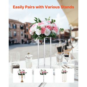 10 Pezzi Composizione Floreale Artificiale a Sfera di Rose Diametro 45 cm per Centrotavola e Decorazioni Matrimoniali - Product Image 4