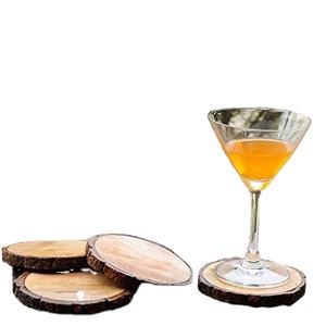 Posavasos Redondos de Madera Natural de Alta Calidad, Grado Premium para Exportación desde India, para Decoración Moderna del Hogar - Product Image 3