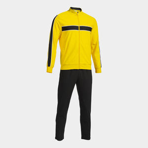 เสื้อแจ็คเก็ตซิปเต็มตัวสีเหลืองดำสำหรับผู้ชาย พร้อมกางเกง ระบายอากาศได้ดี ทรงปกติ ใส่ได้ทุกฤดู ชุดกีฬา บาสเก็ตบอล วอร์มอัพ - Product Image 3