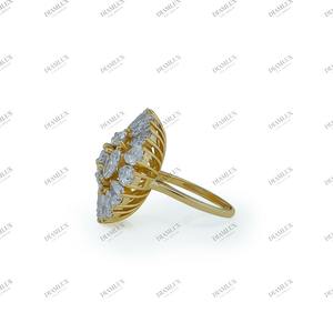 Anillo de oro amarillo de 10 quilates con diamante de laboratorio para bodas, compromisos y ocasiones especiales, anillos de moda. - Product Image 4