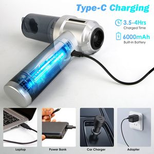 Aspirapolvere Portatile Senza Fili per Auto, 20000PA di Aspirazione, Motore Brushless Ricaricabile Type-C, 3 Livelli di Aspirazione - Product Image 5