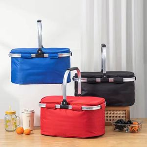 Panier de courses pliable multifonctionnel à poignée unique avec poche intérieure et renforts sur les quatre côtés - Product Image 6