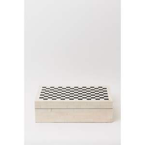 Boîte de rangement décorative en résine faite à la main avec intérieur en MDF pour cadeau, décoration et organisation de la maison - Product Image 3