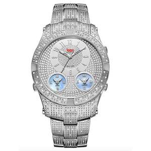 Montre mécanique de luxe pour homme 2025, certifiée GIA, avec moissanite VVS et diamants blancs et noirs, nouvelle collection, de l'exportateur indien - Product Image 4