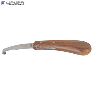 Cuchillo para Pezuñas LIPUMA EDGELINE, Hoja Doble, Acero Inoxidable, Mango de Madera, Profesional, para Herradores, Cuidado Equino, Veterinarios - Product Image 2