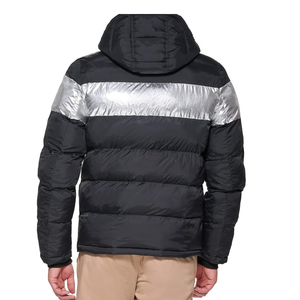 Factory Custom Matte Finish Hooded Puffer Jacket Men Plain Blank Heavyweight Winter <b>Coat</b> - Product Image 2