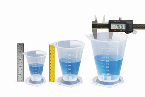 Juego de Vasos Medidores Cónicos de Plástico de 25 ml, 50 ml y 125 ml, Vasos Medidores Graduados para Laboratorio - Product Image 3