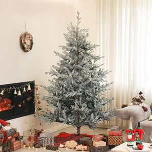 Albero di Natale Nordico Pre-Illuminato da 180 cm, Facile da Montare, con Effetto Neve, per Casa e Ufficio - Product Image 2