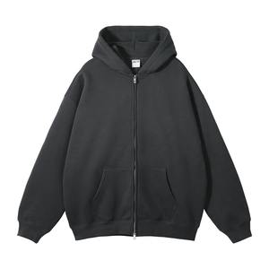 Sudadera con capucha verde extragrande para hombre, forro polar, mezcla de algodón, transpirable, antiencogimiento, estilo urbano - Product Image 2