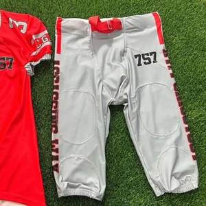 Uniformes de Fútbol Americano Juveniles al por Mayor, Transpirables, Tallas Grandes, 100% de Alta Calidad, Conjuntos de Uniformes Americanos de Color Sólido - Product Image 3