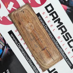 Natural Teak Wood Dollar <b>Sheet</b> Knife Handle Scales Pair Brown Grain <b>Laminated</b> Wood Resin Blanks 5 Inch Custom Knife Making - Product Image 3