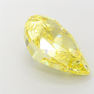 Diamant de laboratoire de qualité supérieure certifié IGI, jaune vif, taille poire, pour bagues de fiançailles haut de gamme, bijoux de mariée, collections de mariage - Product Image 3