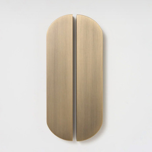 Poignée de meuble ovale minimaliste en laiton massif pour porte de cuisine, nouveau design, poignée de porte en laiton massif - Product Image 1