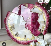 Jam dinding kayu Resin hitam & putih desain mewah untuk rumah dengan harga murah jam dinding kualitas tinggi untuk ruang tamu