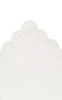 Lot de sets de table ronds brodés en coton blanc vintage, personnalisables, lavables, pour la maison, l'hôtel et les mariages