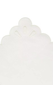 Lot de sets de table ronds brodés en coton blanc vintage, personnalisables, lavables, pour la maison, l'hôtel et les mariages - Product Image 2
