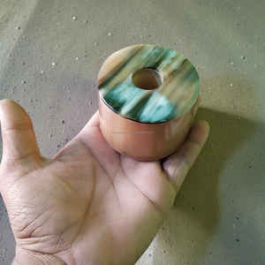 Support de lampe artisanal en corne de buffle noire naturelle, éco-responsable, base d'éclairage décorative haut de gamme pour la maison et la décoration intérieure - Product Image 5