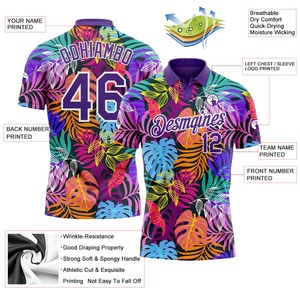 Polo con Cierre para Hombre, Camiseta de Golf de Secado Rápido, Manga Corta, Deportiva, Sublimada, con Logotipo Frontal Impreso Digitalmente - Product Image 6