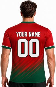 Camiseta de Fútbol Personalizada con Nombre y Número del Equipo, Camisetas de Práctica 100% Poliéster de Secado Rápido que Absorben la Humedad para Unisex - Product Image 4