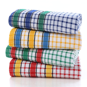 ผ้าเช็ดครัวใยฝ้ายทอ 100% ซึมซับดีเยี่ยม เป็นมิตรต่อสิ่งแวดล้อม สีพื้น แห้งเร็ว ซักเครื่องได้ - Product Image 4