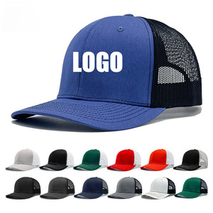 Casquette de baseball personnalisée populaire avec logo imprimé par transfert thermique, en maille, légèrement incurvée, pour l'extérieur, avec décoration déchirée - Product Image 1