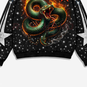 Sudadera con Capucha Estilo Urbano con Estampado Contemporáneo de Alta Calidad y Diseño Personalizado - Product Image 3