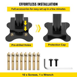 Dispositivi di Assistenza: Corrimano in Alluminio Nero da 3 Piedi per Anziani, Kit Ringhiera per Scale con Angolo Regolabile da 1-3 Gradini - Product Image 6