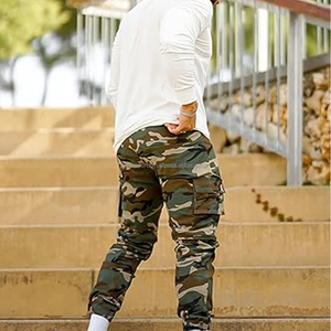Pantalon décontracté en toile pour homme, taille haute, respirant, services OEM, prix bas, fabrication en usine - Product Image 5