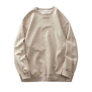 Sweat-shirt décontracté ample en molleton 100 % coton de haute qualité pour homme, anti-boulochage, épais, collection printemps, vente en gros - Product Image 4