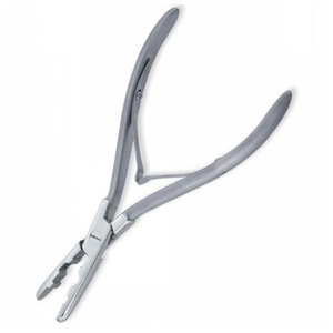 Pinzas de Acero Inoxidable para Extensiones de Cabello con Mango de Goma, Herramienta Profesional para Abrir y Cerrar Anillos Micro para Cabello - Product Image 4