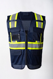 Gilet de protection réfléchissant durable pour hommes, gilet de travail respirant pour hommes, gilet de sécurité pour le travail - Product Image 4