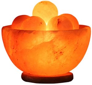 Lampes à sel rose de l'Himalaya artisanales, boules de sel, bols de lampe en cristal, décoration raffinée du Pakistan, emballées en sachet/bouteille/sac - Product Image 3