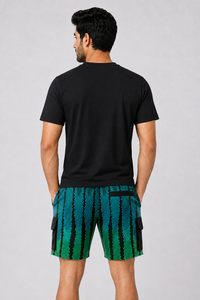 Shorts décontractés pour hommes en toile avec cordon de serrage, sublimation, tissu respirant, coutures durables et design longue durée pour un usage quotidien - Product Image 2