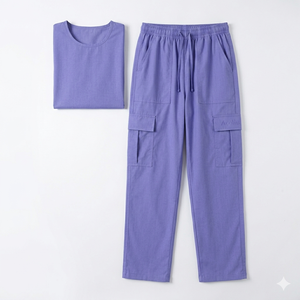 Unisex Matte Medical Uniform Premium Woven Jersey <b>Scrub</b> <b>Sets</b> for Nurses and Muslim Hospitals Runners - Product Image 1