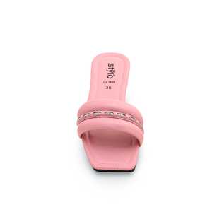 Sandalias Tacón Rosa Informales CL1601 Zapatilla - Product Image 1