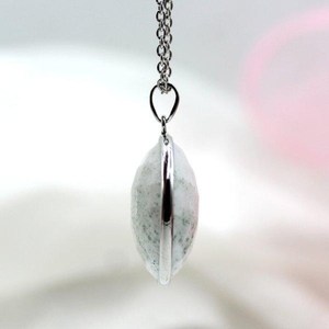 NIKHIL GEMS - Colgante de Calcedonia Blanca Natural con Plata de Ley 925, Amuleto de Compromiso Vintage con Certificado de Terceros para Mujer - Product Image 5