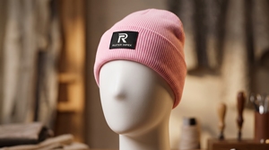 Bonnet rose RUITER IMPEX unisexe pour adulte, décontracté, hiver, ajustable, avec revers, couleur unie, broderie acrylique - Product Image 2