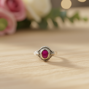 Bague en agate rubis et moissanite, 3,6 grammes - Product Image 3