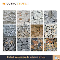 Pierre de culture en ardoise naturelle extérieure, quartzite blanc cristallin, panneau de revêtement en pierre empilée pour la décoration murale, face naturelle