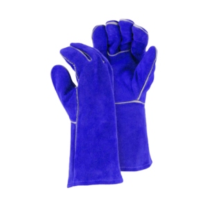 High Quality Premium Cowhide Split Leather Welding Gloves Industrial Safety Spark Heat <b>Fire</b> Proof Anti-Cut Hand Protection - Product Image 2